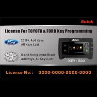 Autek ike820 autorise 2018 Ford et Toyota (puces G et h)