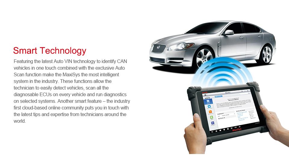 Outil de diagnostic Bluetooth / Wifi / ECU embarqué sur ms908p de la société automax
