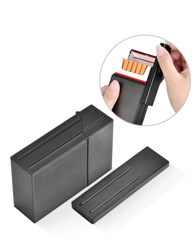 C035a nouveau briquet électronique démontable USB cartouche de fumée métallique amovible