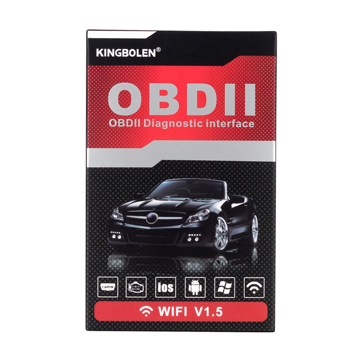 Outil de numérisation automobile wifi obd II elm327 de haute qualité pour Android et Apple iOS pic25k80 Chip OBD2 Elm 327