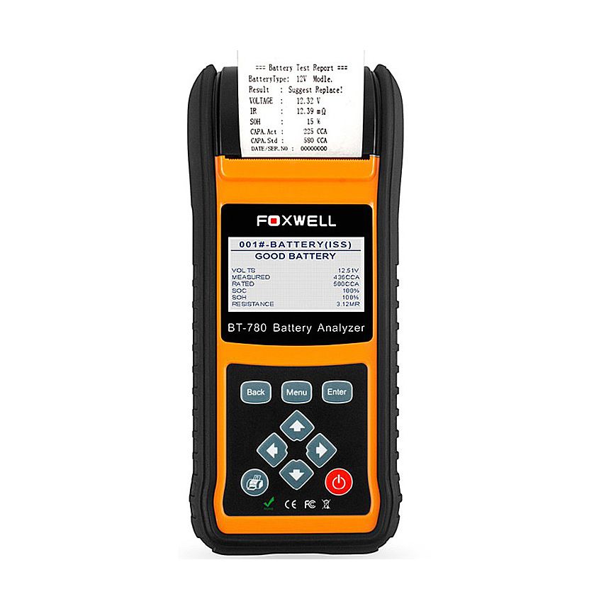 Fxwell bt780 - 12V battery test instrument 0 - 1000 - a vehicle AGM gel EBP Battery analyser