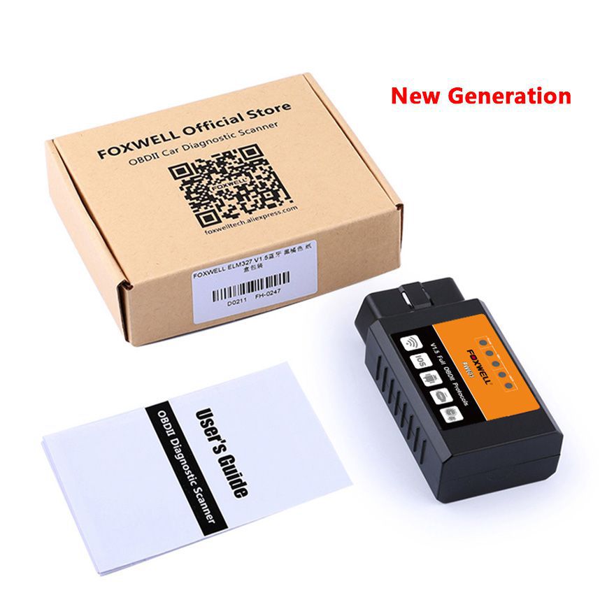 Fxwell fw601 General OBD2 wifi elm327 V 1.5 scanners pour Android et iPhone iOS Automated obdid Tools obd - 2 ODB II Elm 327 V1.5 Wi - fi odb2