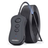 FOXWELL WiFi Endoscope 5.5mm Caméra d'inspection sans fil pour endoscope 1080P HD étanche avec lumière pour iPhone, Android et tablette