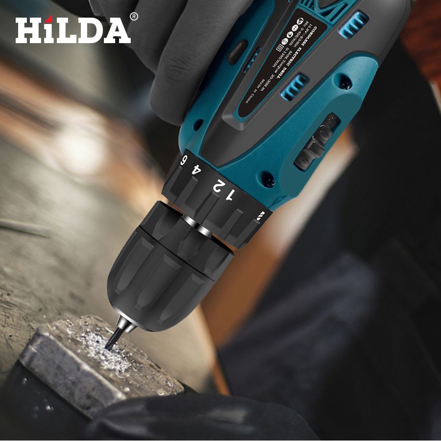 Hilda mini - portable Electric screwdrill Lithium Battery mini - Drill Wireless Screwdriver Electric Tool Wireless drill