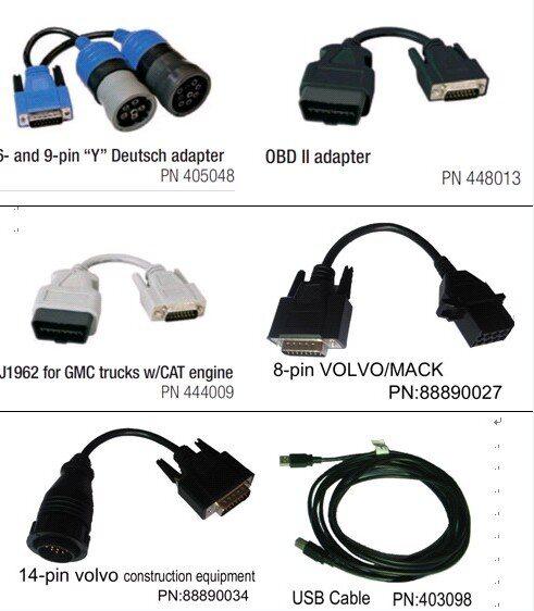 Nexiq 125032 camions scanneurs liste des câbles