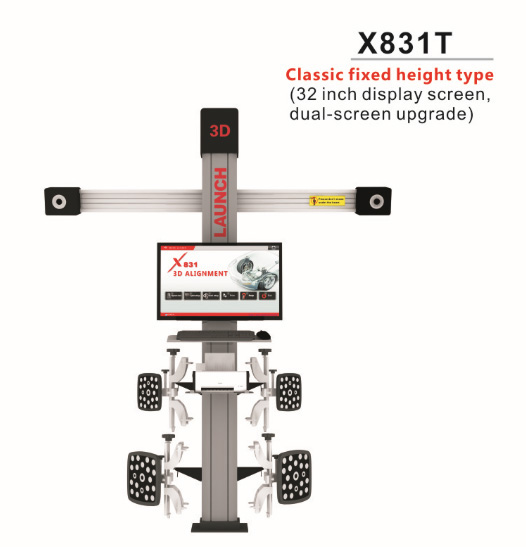 Proto - emission x831 t - 3D 4 colonnes auto lift platform Classical fixed altitude type 32 pouces Display double Screen Upgrading