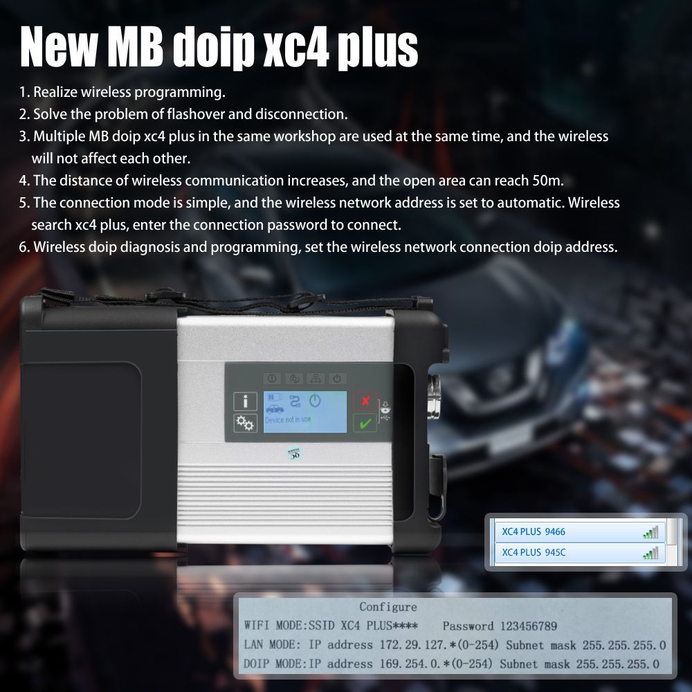 MB SD C5 Mercedes - Benz C5 Star Diagnosis with wifi for Car and Truck, Plastic Box No software