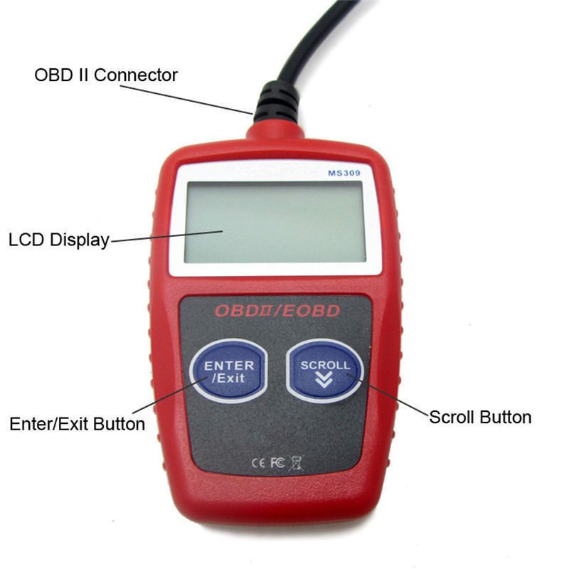 Ms309 OBD2 eobd scanner car code reader Data tester scanner diagnostics Tool