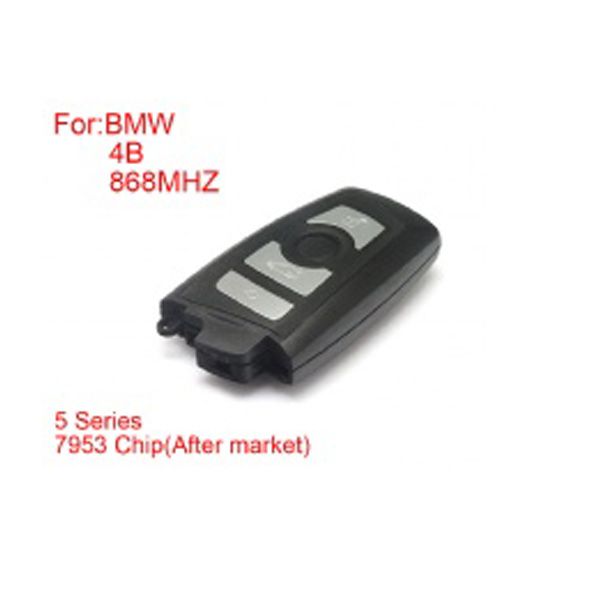 Télécommande 4 bouton 868 MHz 7953 puce Silver side for BMW cas4f Platform Series 5