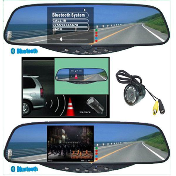 3.5 inch TFT Bluetooth Handsfree Kits —Bluetooth Stereo Handsfree Rearview Mirror