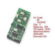 Toyota Smart Card 5 button 314.3 MHz 261451 - 0780 - US