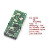 Toyota Smart Card 5 button 3143mhz
