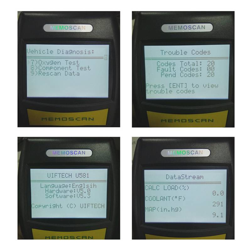 Prototype mescan - u58obd2 Motor dysfonctionned code reader OBD2 obd - II Diagnostic Scanner can bus Scan tool