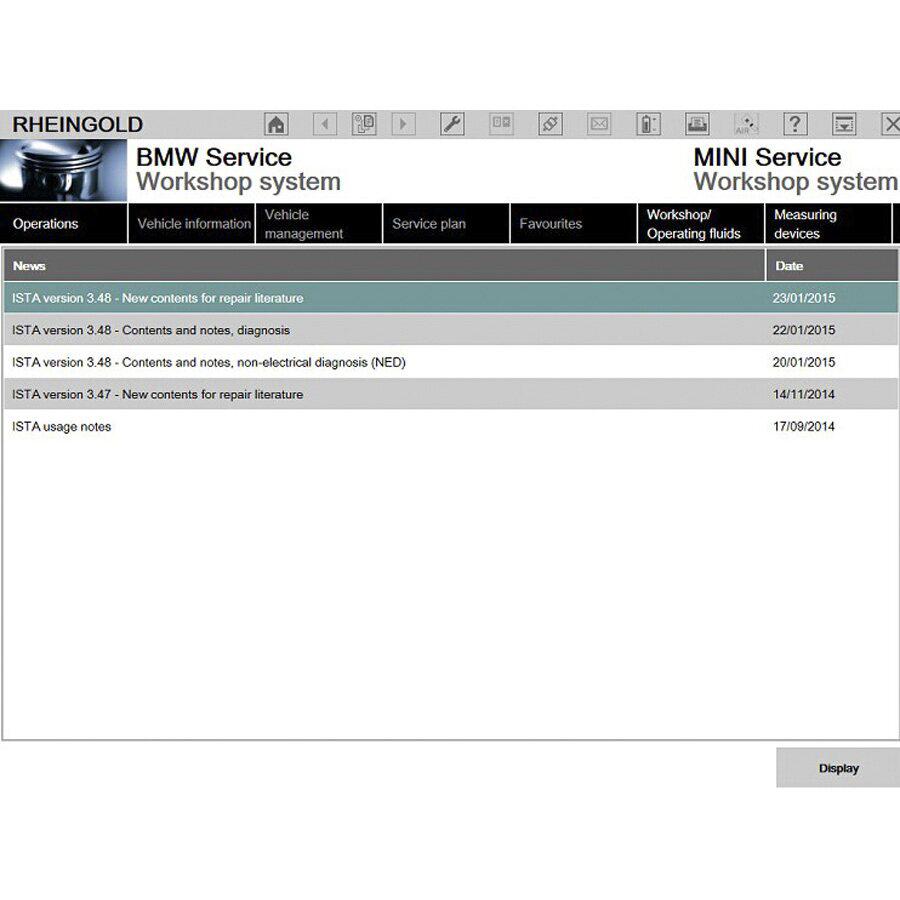 BMW ECOM win8 système 500 GB nouveau HDD sans interface USB