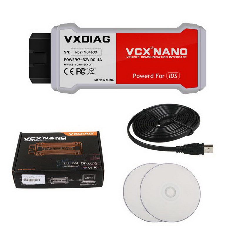 Vxdiag vcx nanomètres pour un outil de diagnostic d 'automobile Ford USB obd II OBD2 2 programmé pour un scanner de Mazda IDS v112 Ecu