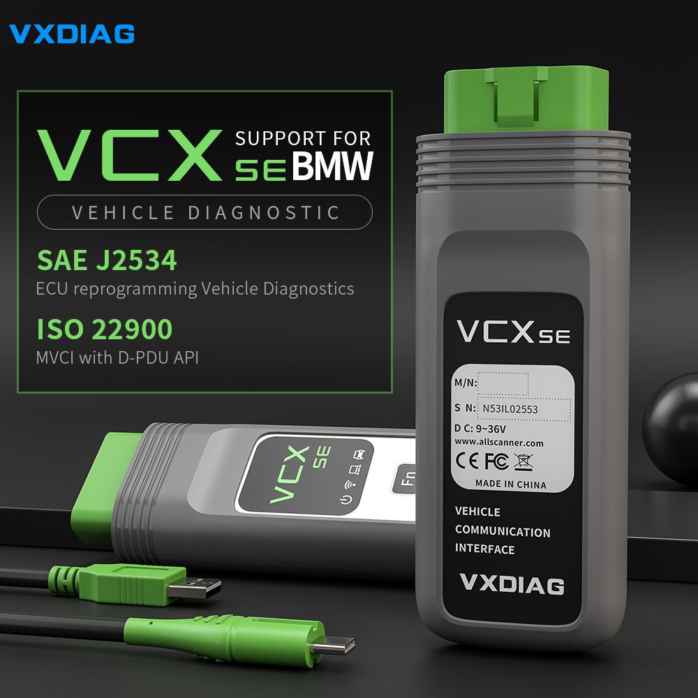 Vxdiag vcx se convient pour BMW ICOM A2 A3 prochain WiFi OBD2 scanner auto diagnostics Tool ECU Programming Online Code