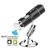 Microscope numérique sans fil 1080p HD 2mp 8 LED Usb Microscope 50x à 1000x zoom wifi zoom zoom zoom compatible avec l'endoscope portatif