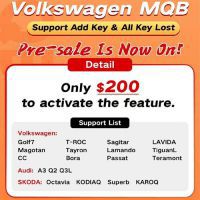 2023 Xhorse Volkswagen MQB Support Add Key & All Key Lost License Suitable for Key Tool Plus Pad or VVDI2 + VVDI Prog