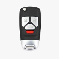 Xhorse VVDI Type Audi Universal Flip Flip Key 4 boutons sans fil PN XNAU02EN 5pcs / lot