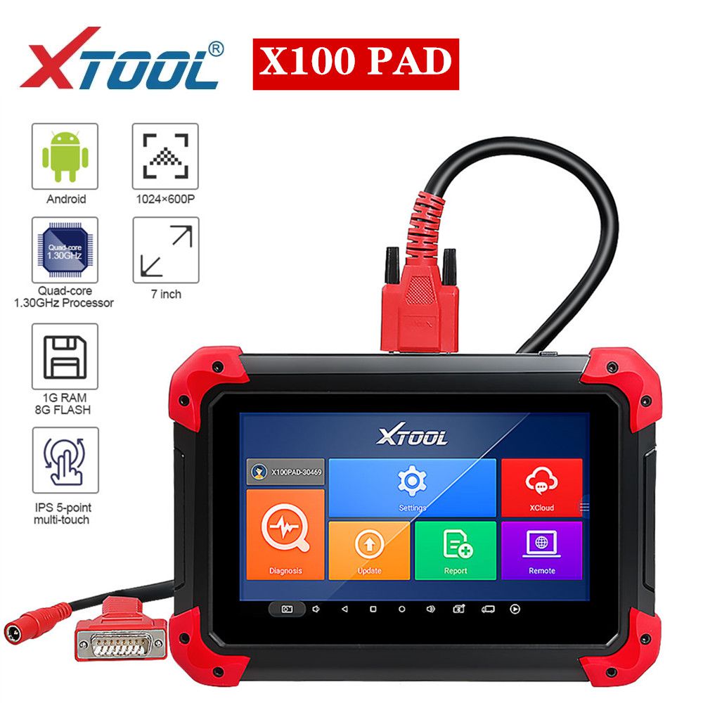 Xtool X - 100 tablette key program avec adaptateur EEPROM pour des fonctions spéciales