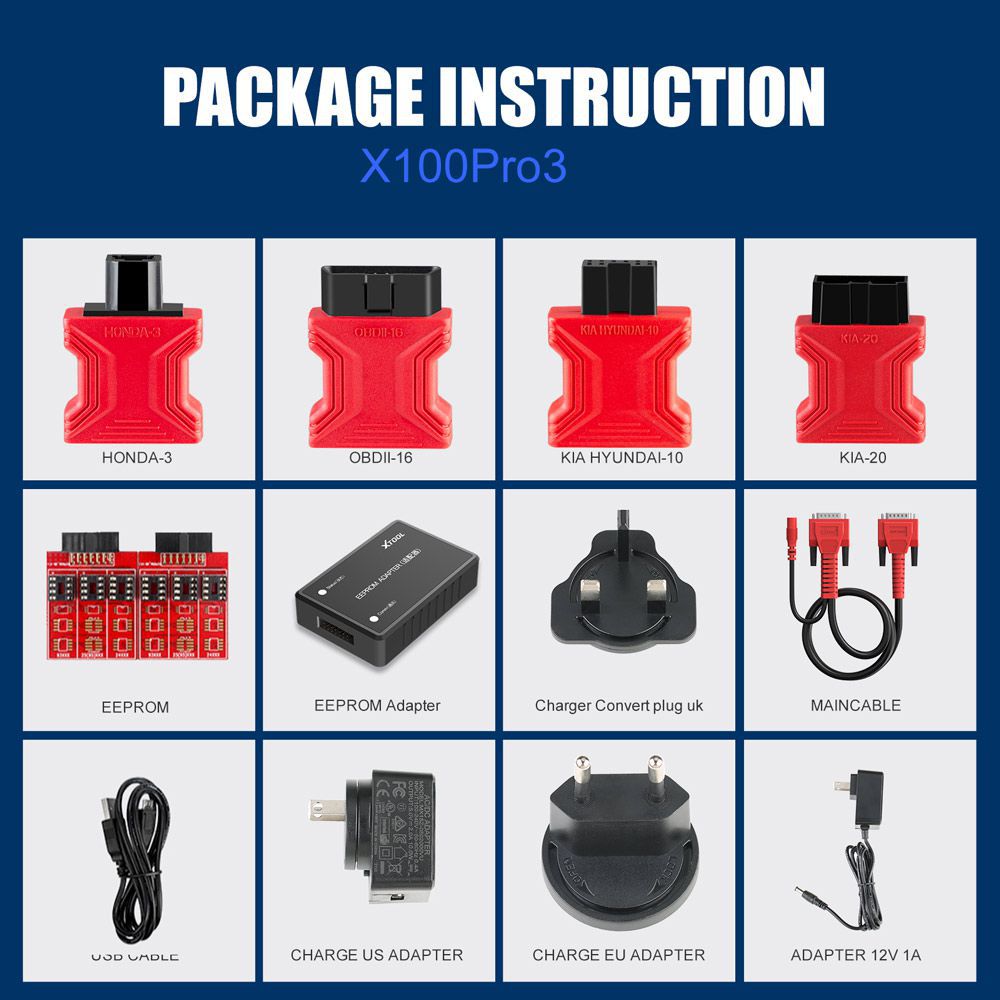 Xtool X100 pro3 Professional auto key programmer ajoute EPB, ABS, TPS fonction de Réinitialisation mise à jour gratuite à vie