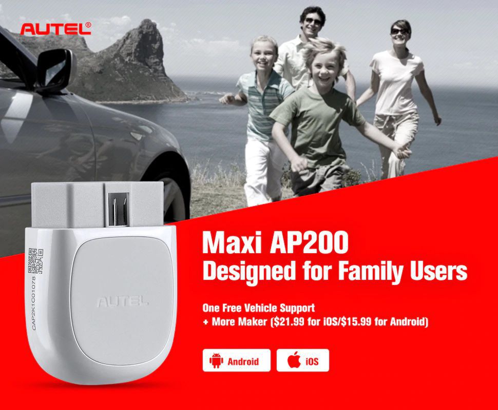 Autel maxiap AP2000 Bluetooth OBD2 Reader 