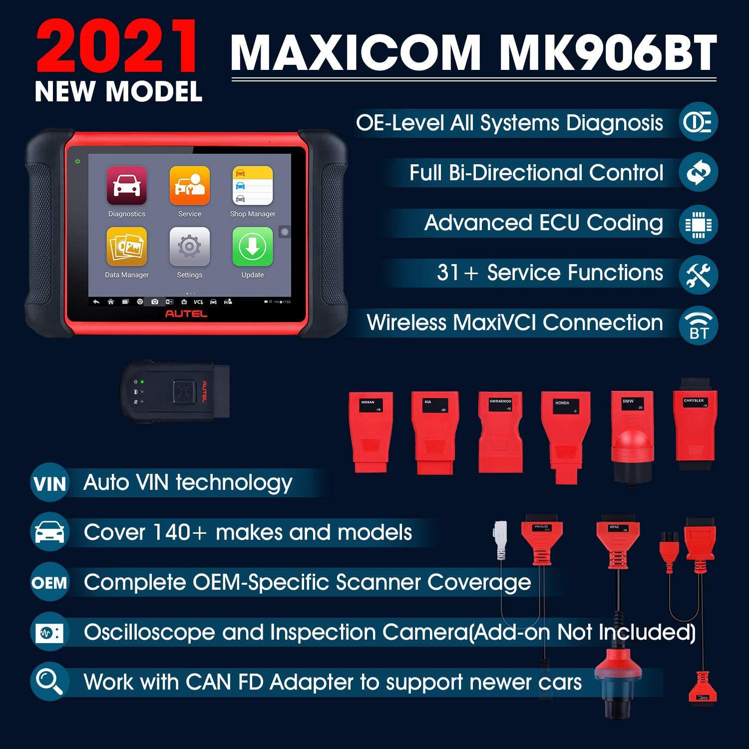 Mk906baut Bluetooth scanner maxicom