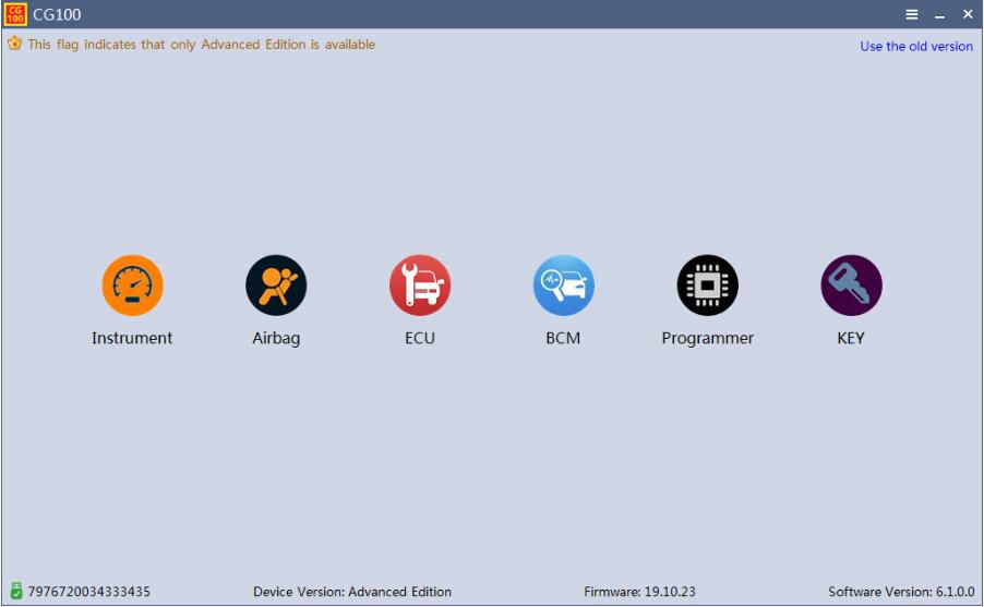 V6.4.7.0 CG100 Prog III Version complète Airbag Restore Devi