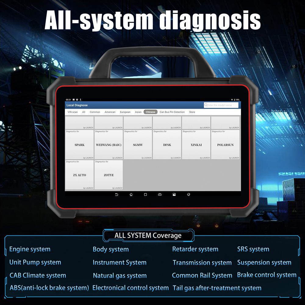 X431 pad 7diagnostic de tous les systèmes