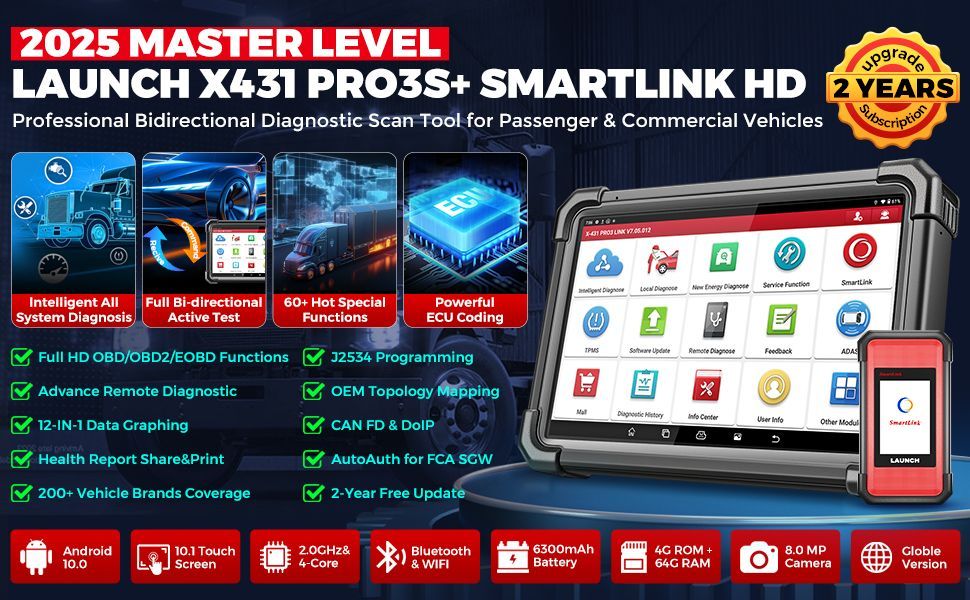 2025 Lancement X431 PRO3S+ SmartLink HD