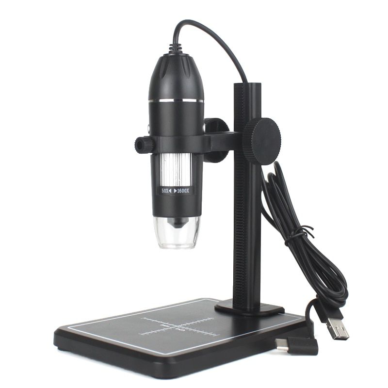 Microscope numérique USB professionnel 1000x 1600x8 LED 2