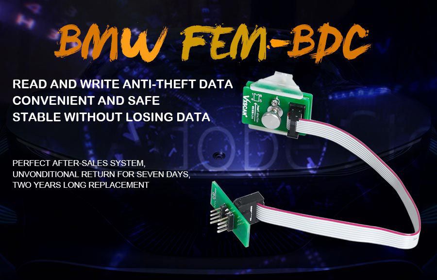 8pin adaptateur BMW FEM - BDC 95128 / 95256 puce lecteur de données antivol 
