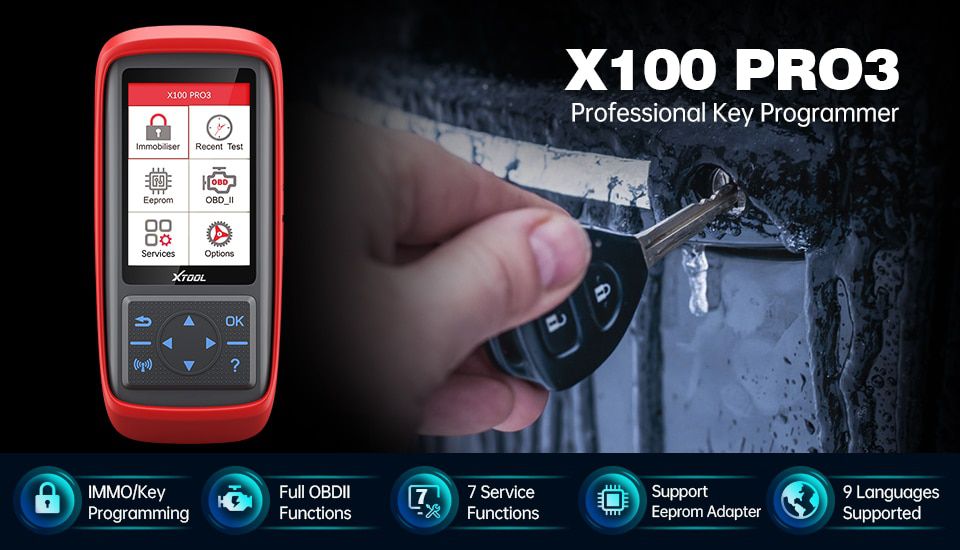 Xtool X100 pro3 programmateur de clés automatique professionnel 