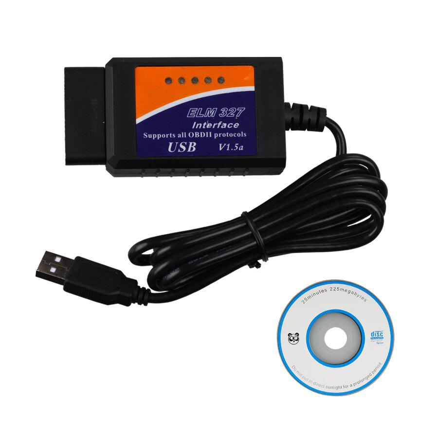 Elm327 V1.5 scanner de bus OBDII - eobd - can sans puce ft23 - 2rl