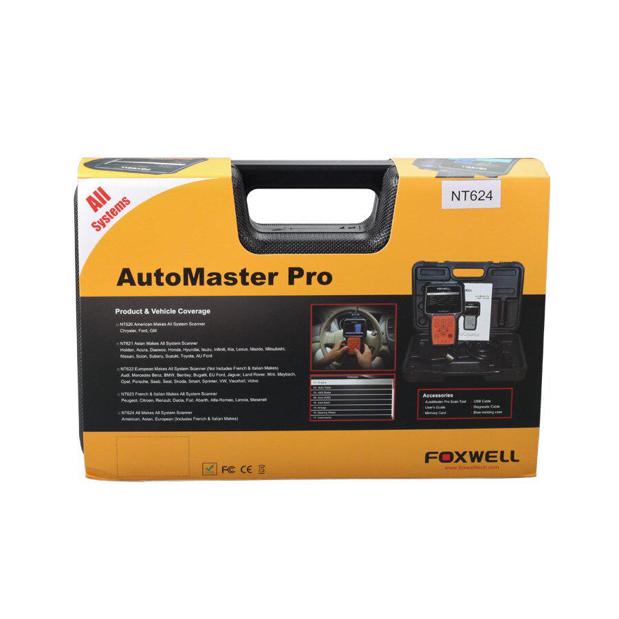 Fxwell nt624 autopro pro all pour tous les scanneurs de système pour les voitures en 2015