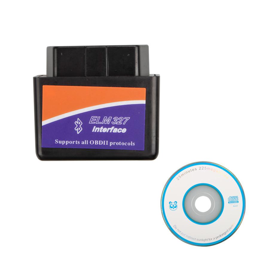 Mini elm327 Bluetooth OBD2 (noir) firmware V2.1