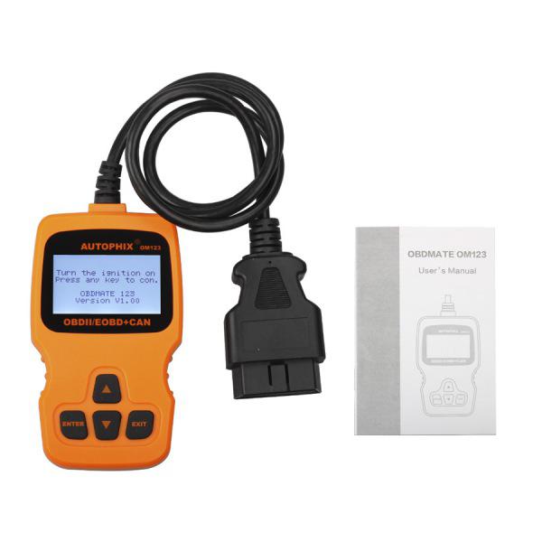 Autophix om 123 OBD2 eobd portable Motor code reader (orange)