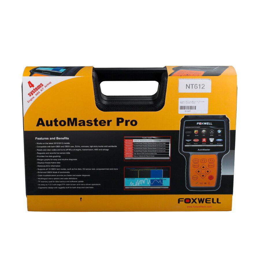 New foxwell nt612 Automobile Manufacturer Europe 4 System scanner