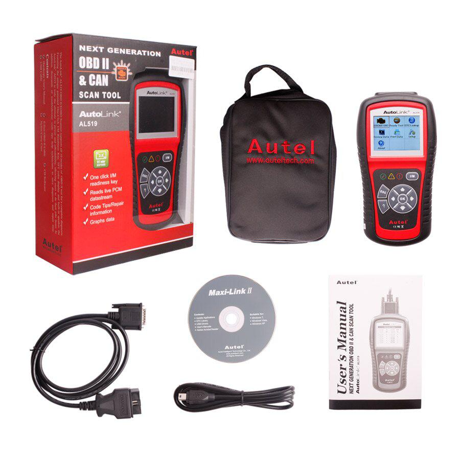 Original autolink al519 obd II and can Scan tool Multilingual