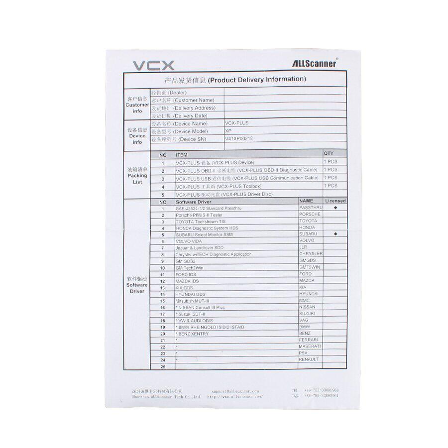 Vxdiag susaru SSM - III Multi - diagnostic tool 2015.10