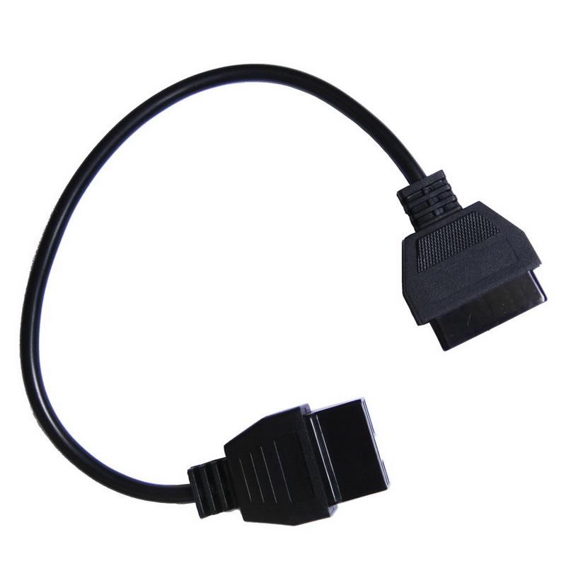 12 pin OBD2 connecteur adaptateur Mitsubishi auto diagnostic tool black head