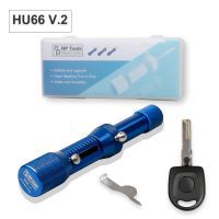 二合一HU66 V.2专业锁匠工具，适用于奥迪VW HU66锁拾取和解码器快速打开工具