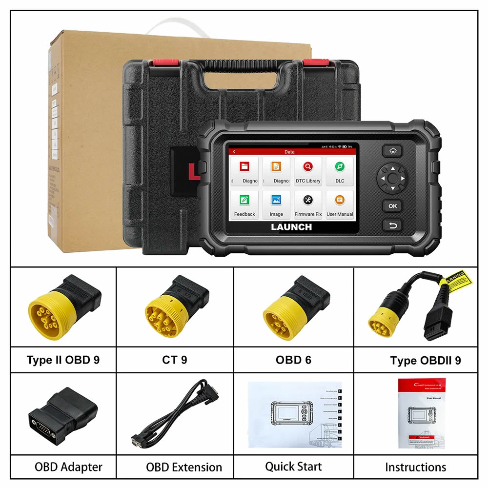 2025 nouveau lancement CRP129 HD Elite 24V lourd camion diagnostic outil de balayage X431 CRP129 HD véhicule commercial HD OBD2 scanner