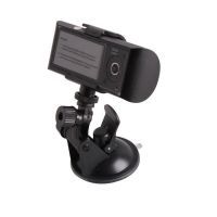 2,7 "140° caméra à double lentille Dash enregistreur de boîte noire DVR embarqué + enregistreur GPS
