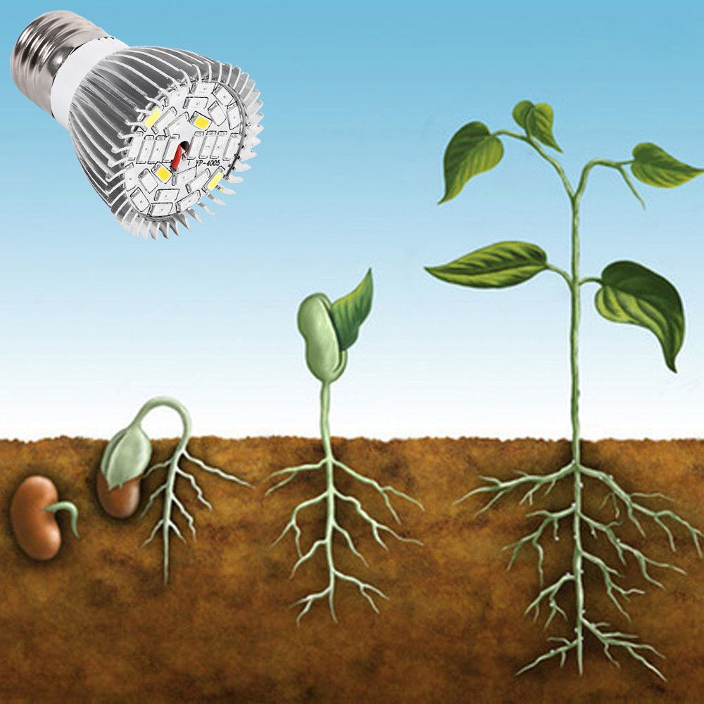 Nouveau 28 W E27 LED lampe de croissance florale semence végétale croissance Aquaculture ampoule ampoule ampoule ampoule spectrale ampoule végétale éclairage