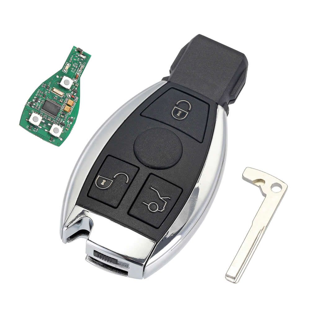 3 bouton télécommandé voiture clé clé clé clé changement Mercedes - Mercedes 2000 + NEC et BGA contrôle 433 MHz