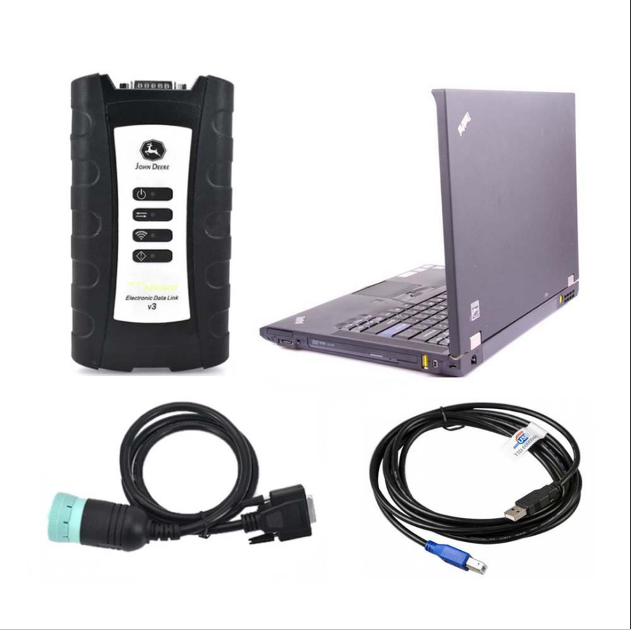 Lien électronique de données EDL V3 avec logiciel Internal Service Advisor SA 5.3 compatible pour ordinateur portable John Deere Plus Lenovo X230