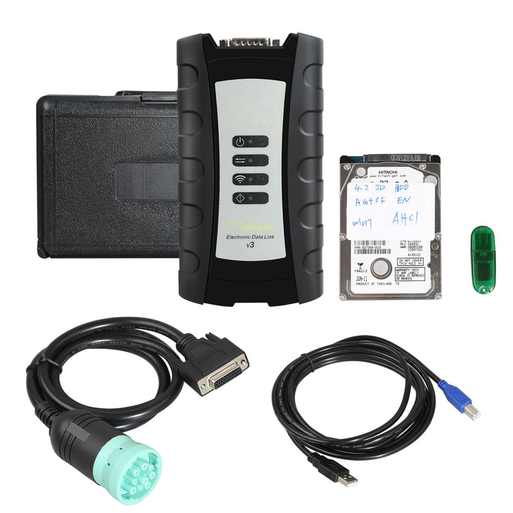 Lien électronique de données EDL V3 avec logiciel Internal Service Advisor SA 5.3 compatible pour ordinateur portable John Deere Plus Lenovo X230