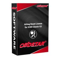 Autorisation de la fonction de réinitialisation d'airbag pour OBDSTAR X300 Classic G3