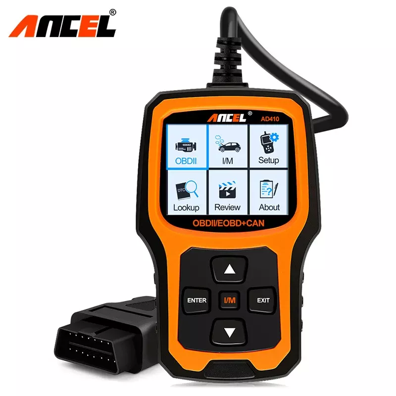 Ancel AD410 OBD2 scanner automobile outil de diagnostic ODB2 lecteur de code effacer les codes d'erreur Multi langues moteur OBD 2 scanner